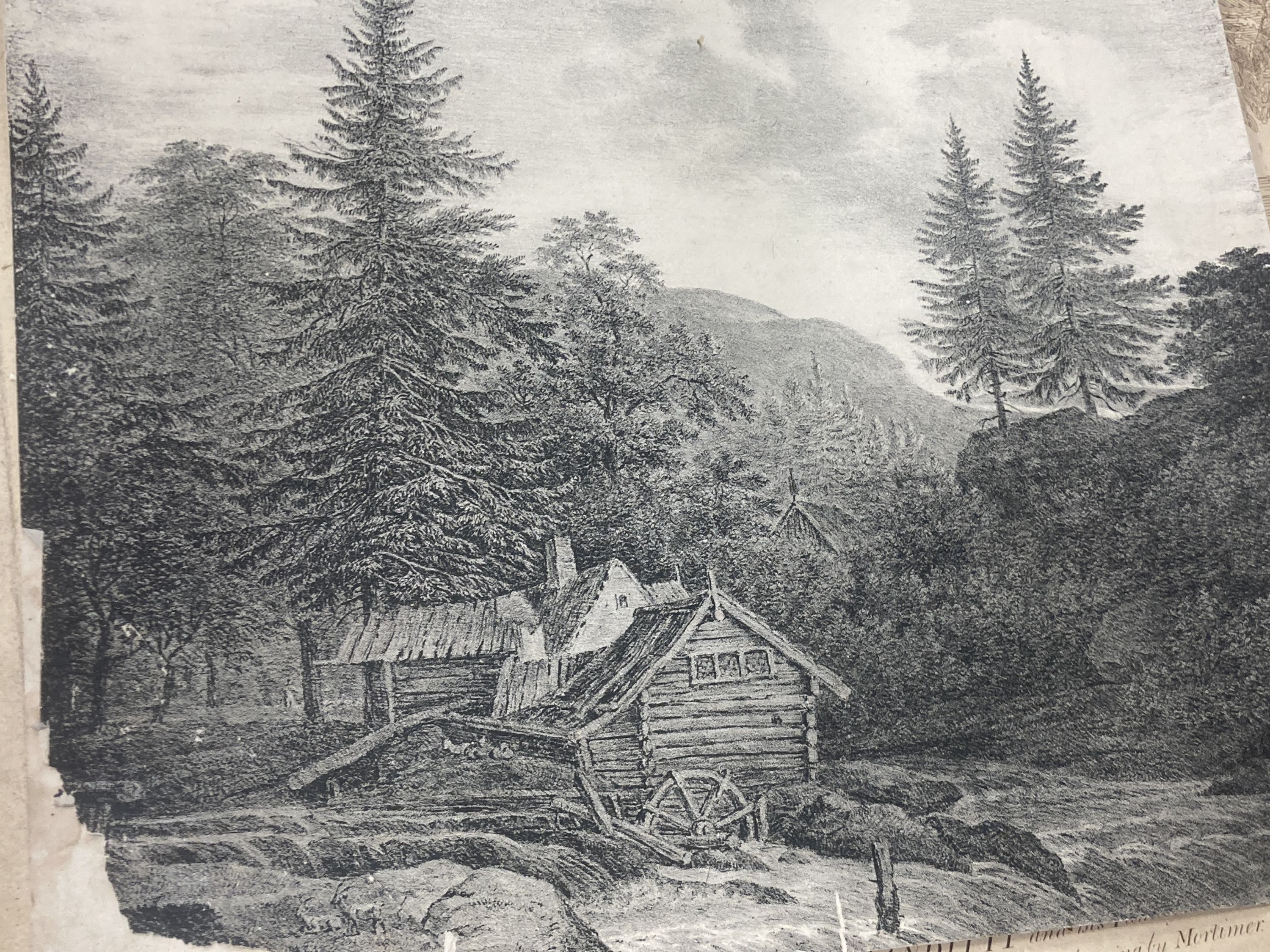 A box of assorted 18th century and later prints